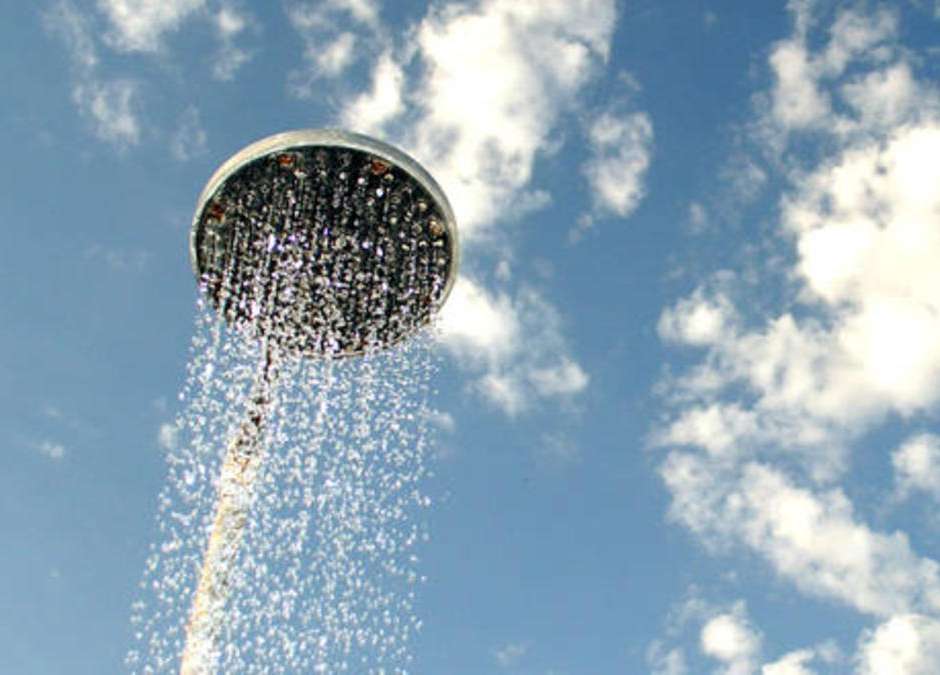 Meteorología en la ducha